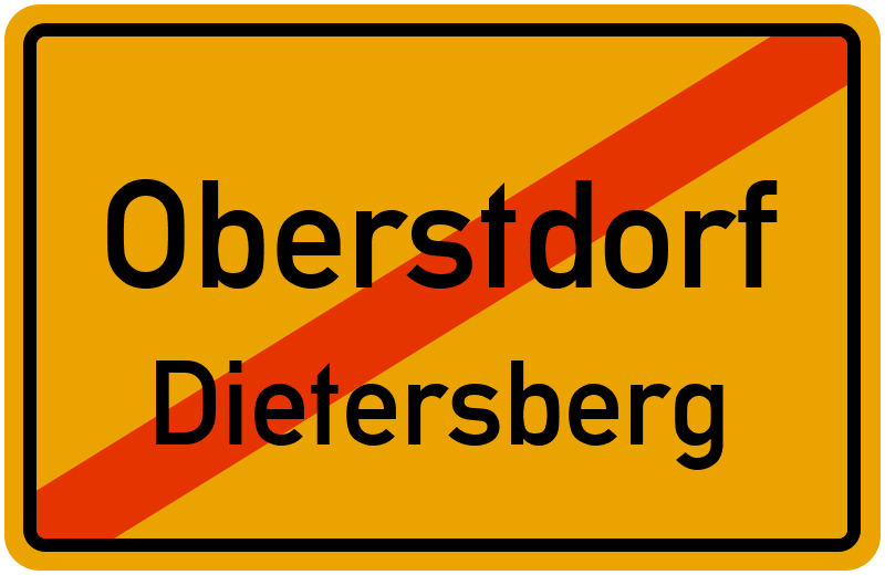 Ortsschild Oberstdorf