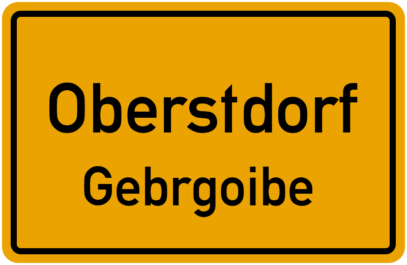 Ortsschild Oberstdorf