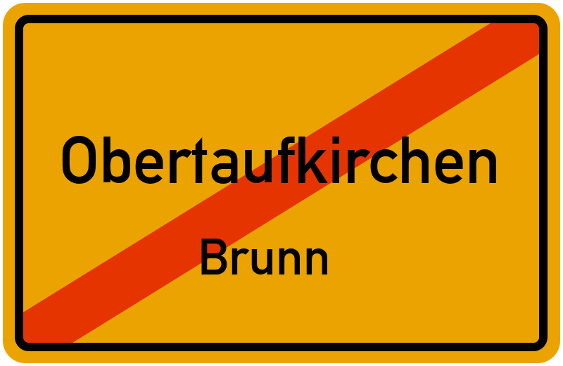 Ortsschild Obertaufkirchen