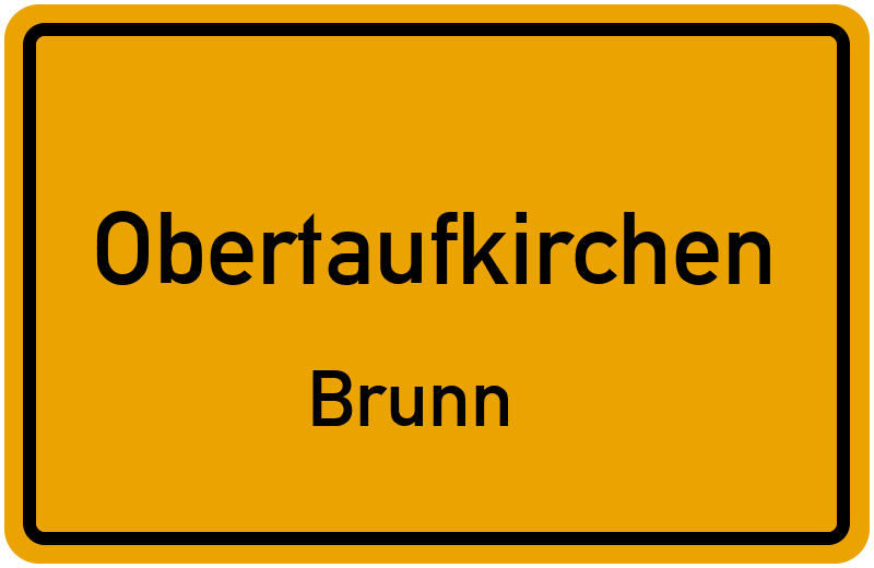 Ortsschild Obertaufkirchen
