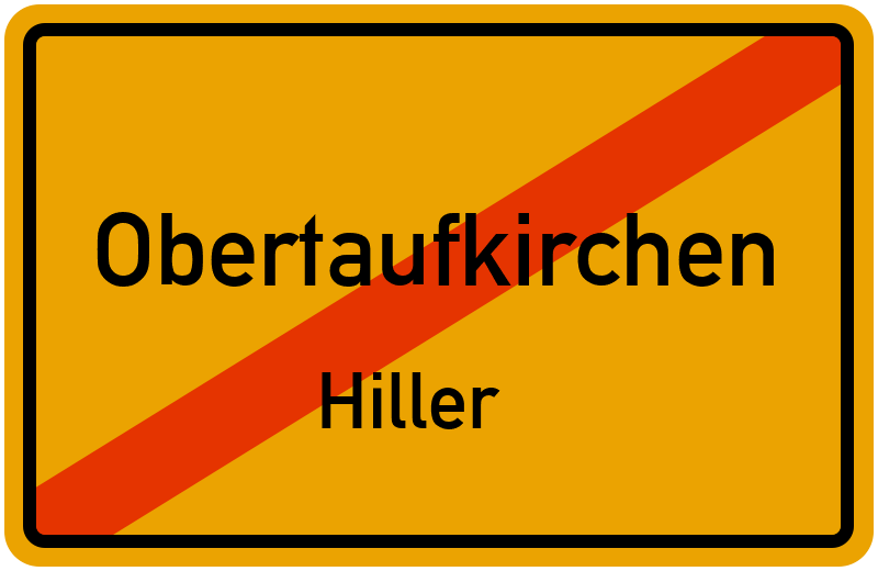 Ortsschild Obertaufkirchen