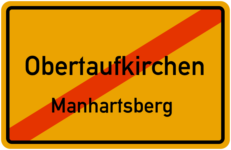 Ortsschild Obertaufkirchen
