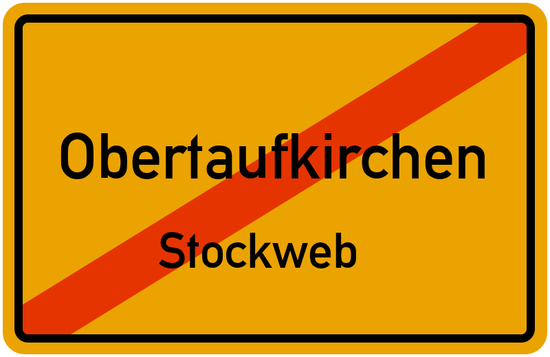Ortsschild Obertaufkirchen