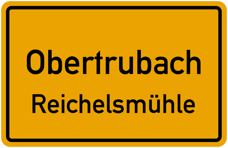 Ortsschild Obertrubach