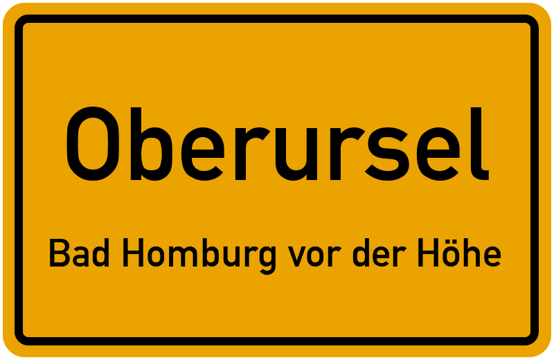 Ortsschild Oberursel