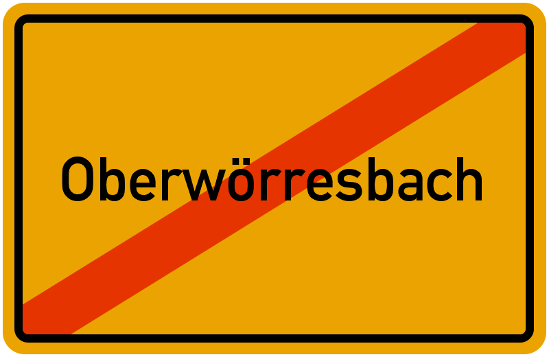 Ortsschild Oberwörresbach