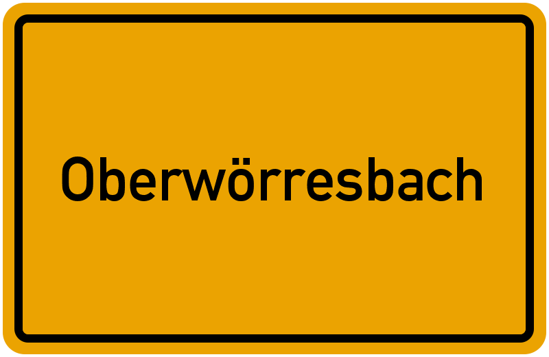 Ortsschild Oberwörresbach