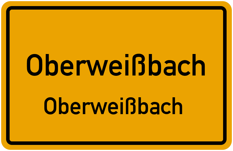 Ortsschild Oberweißbach