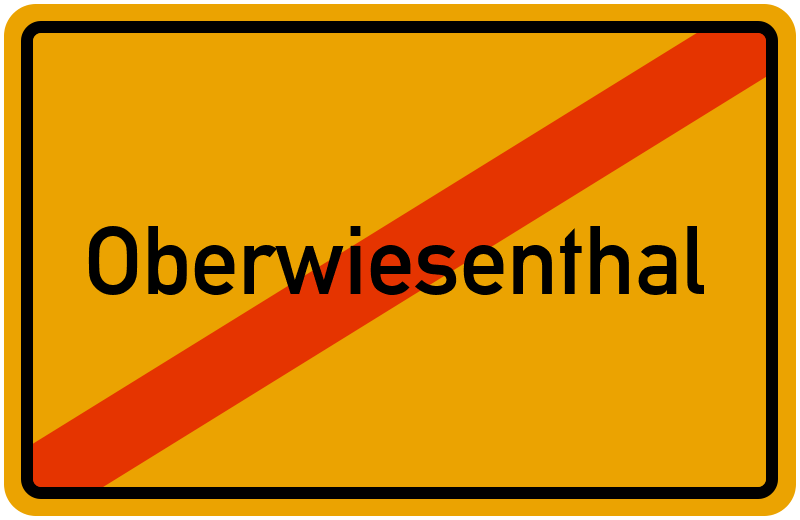 Ortsschild Oberwiesenthal