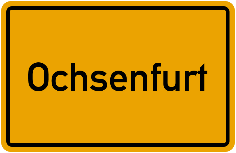 Ortsschild Ochsenfurt