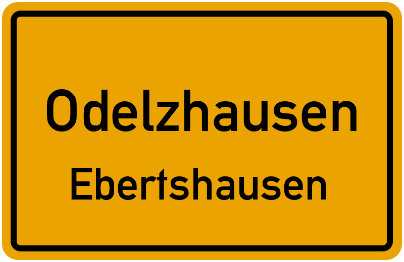 Ortsschild Odelzhausen