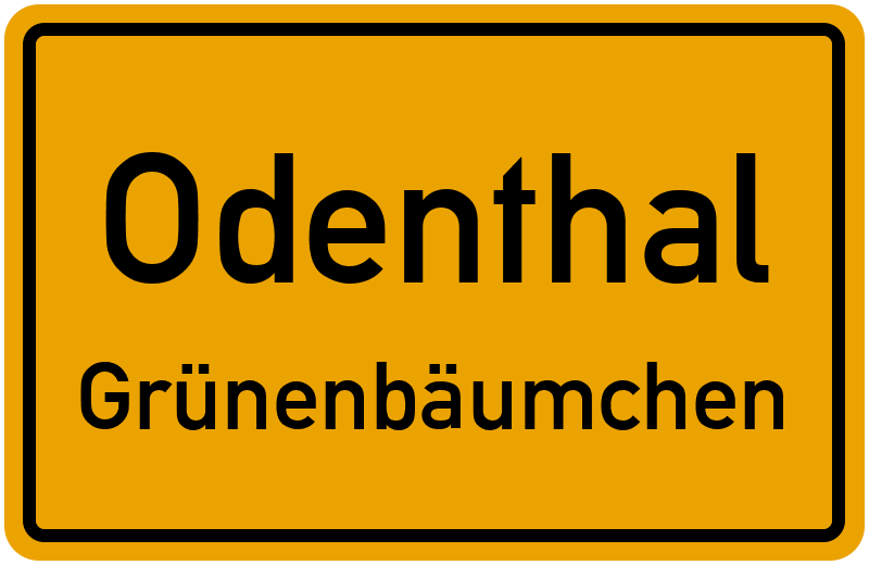 Ortsschild Odenthal