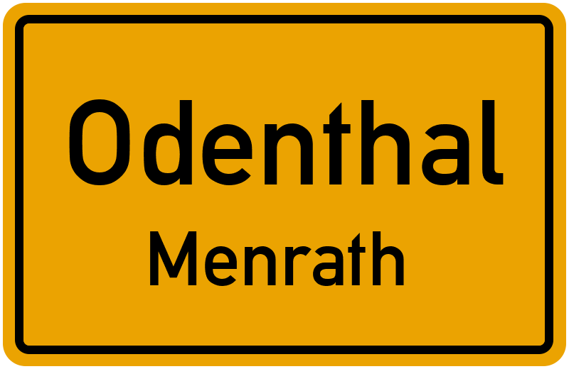 Ortsschild Odenthal