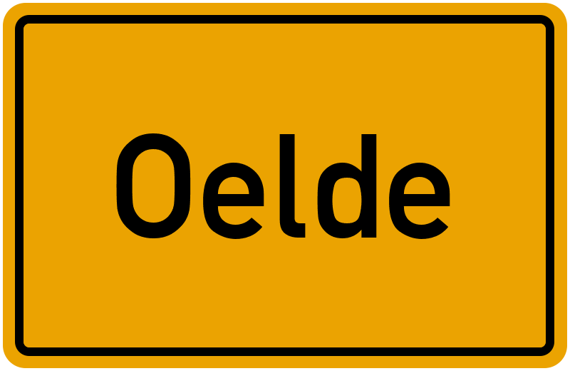 Ortsschild Oelde