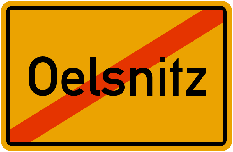 Ortsschild Oelsnitz