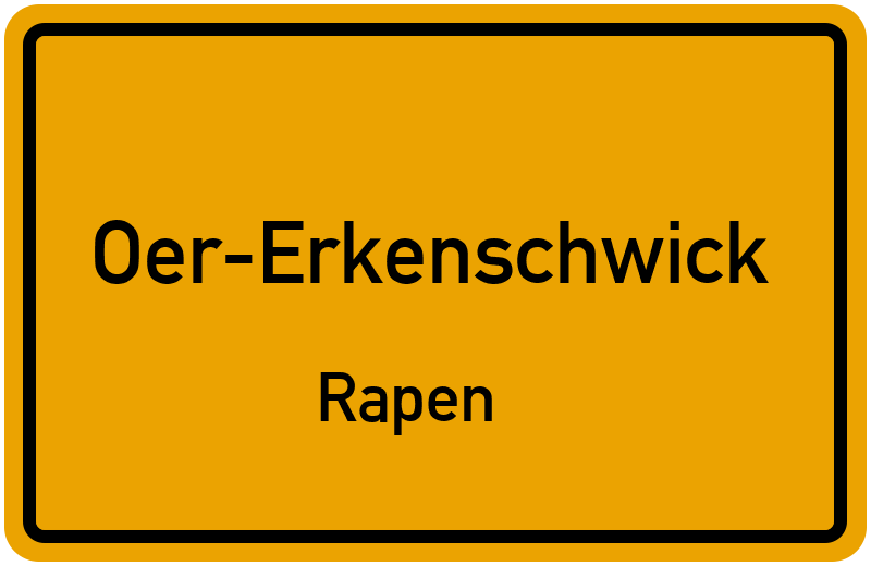 Ortsschild Oer-Erkenschwick
