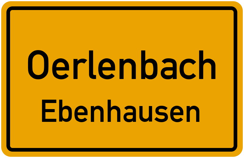 Ortsschild Oerlenbach