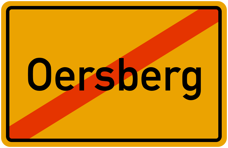 Ortsschild Oersberg
