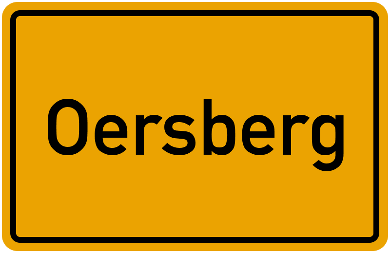 Ortsschild Oersberg