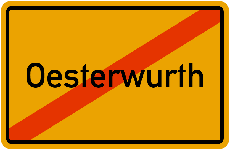 Ortsschild Oesterwurth