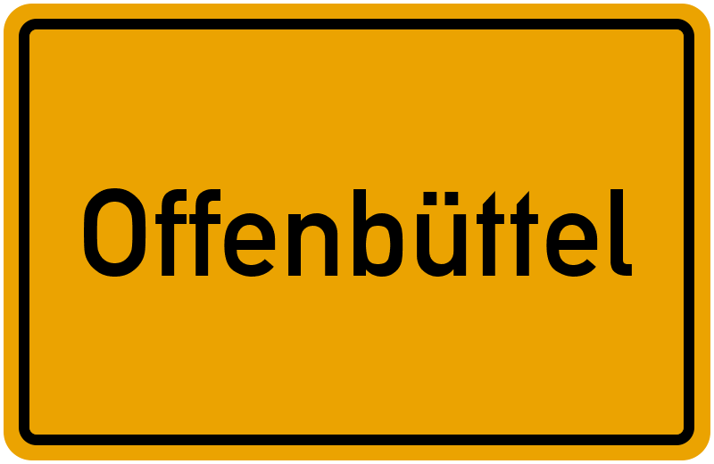 Ortsschild Offenbüttel
