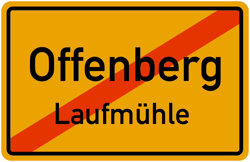 Ortsschild Offenberg