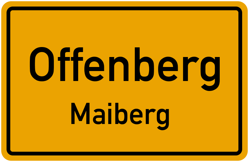 Ortsschild Offenberg