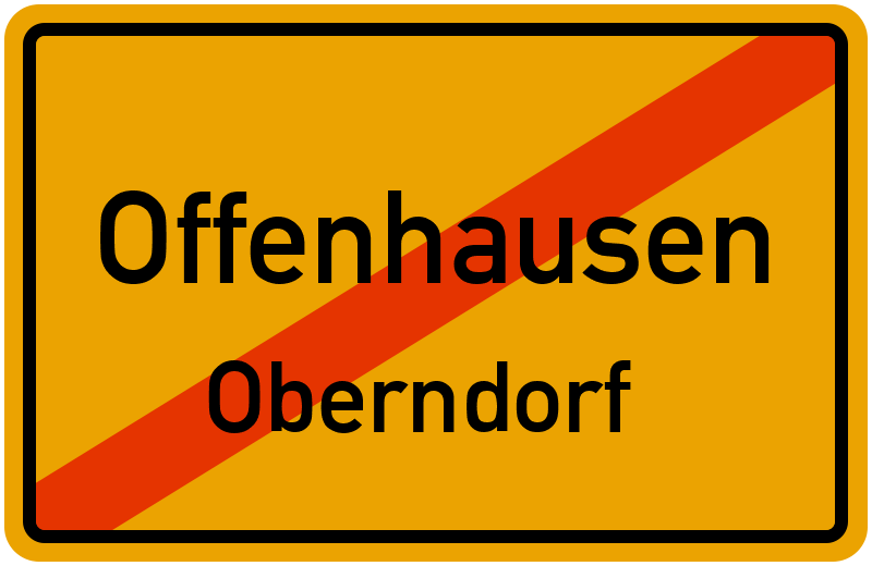 Ortsschild Offenhausen