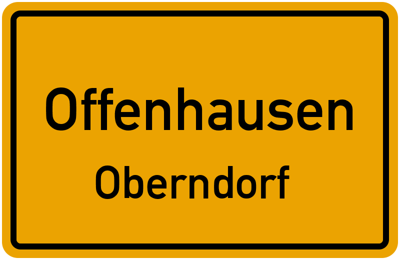 Ortsschild Offenhausen