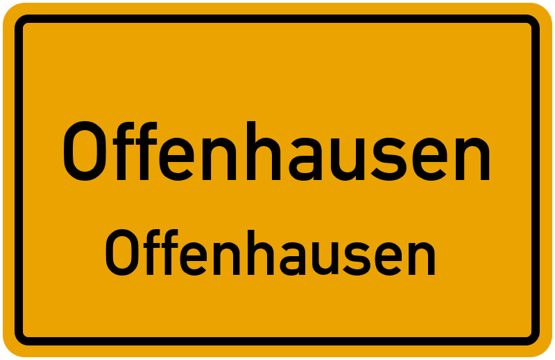 Ortsschild Offenhausen