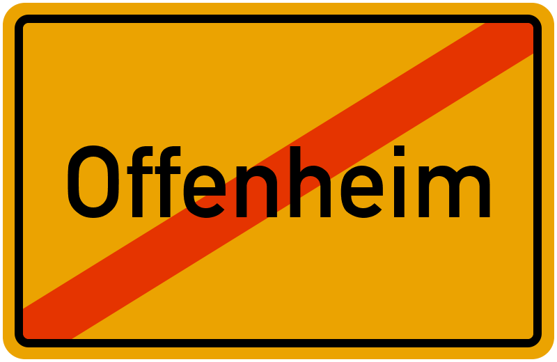 Ortsschild Offenheim