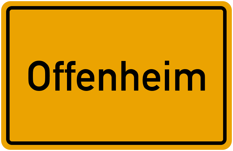 Ortsschild Offenheim