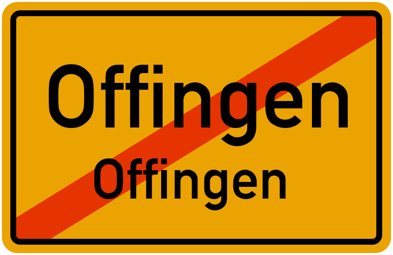 Ortsschild Offingen