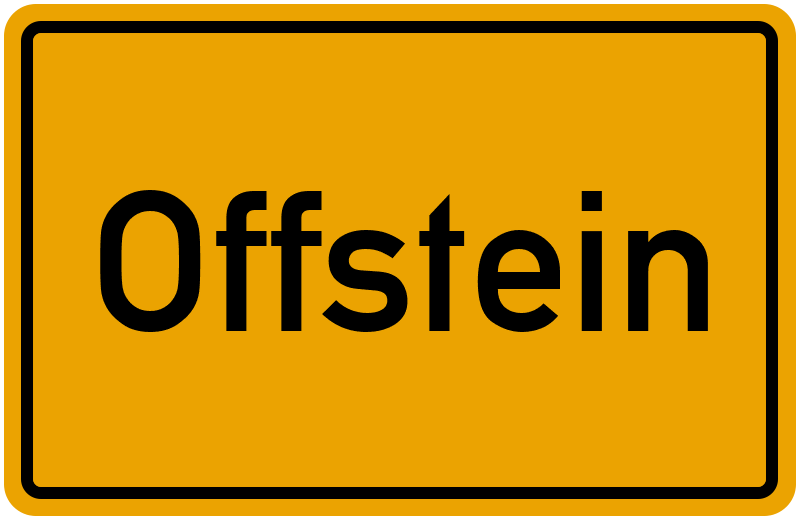 Ortsschild Offstein