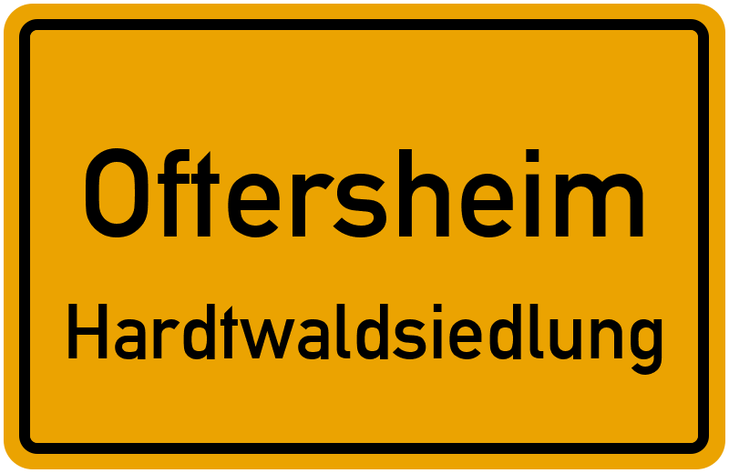 Ortsschild Oftersheim