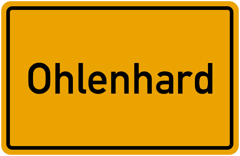 Ortsschild Ohlenhard