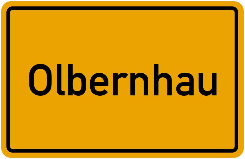 Ortsschild Olbernhau