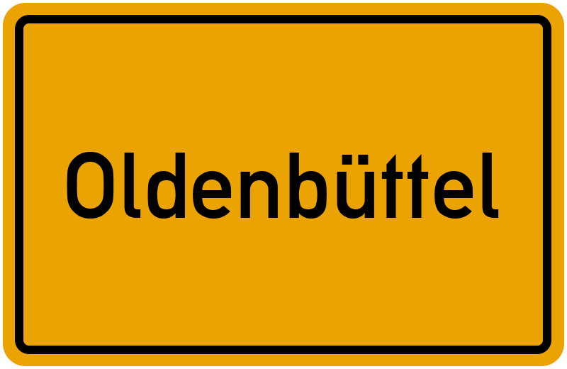 Ortsschild Oldenbüttel