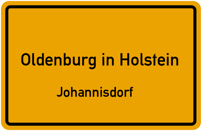 Ortsschild Oldenburg in Holstein