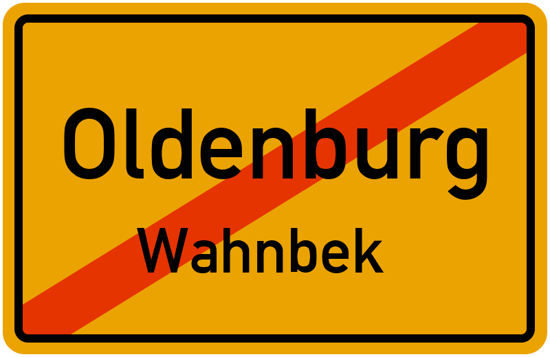 Ortsschild Oldenburg