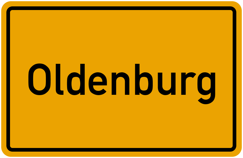 Ortsschild Oldenburg