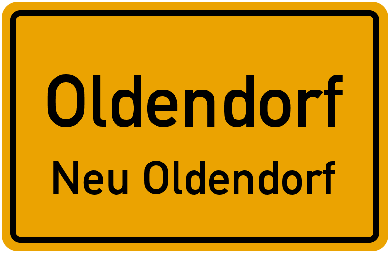 Ortsschild Oldendorf