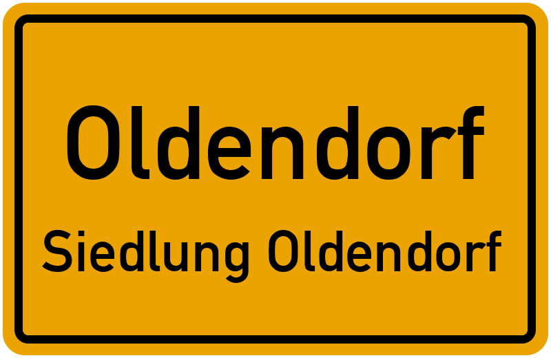 Ortsschild Oldendorf