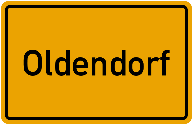 Ortsschild Oldendorf