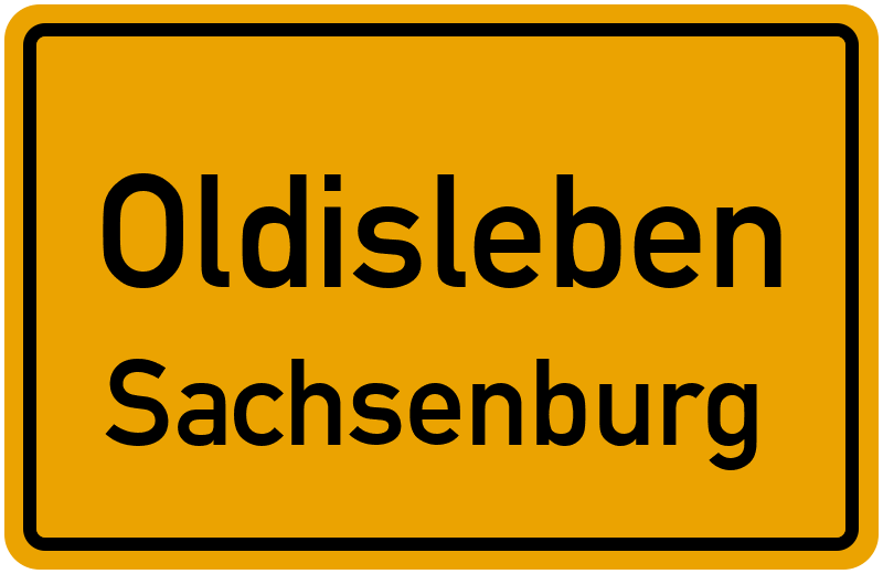 Ortsschild Oldisleben