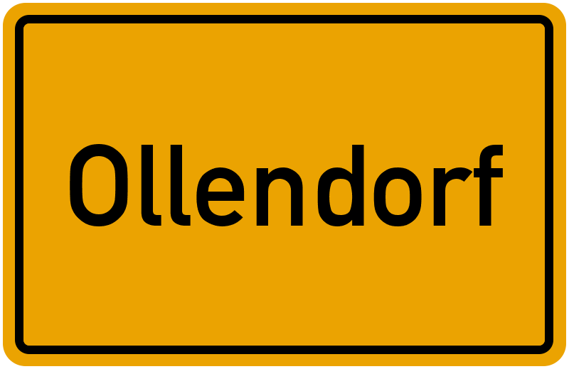 Ortsschild Ollendorf