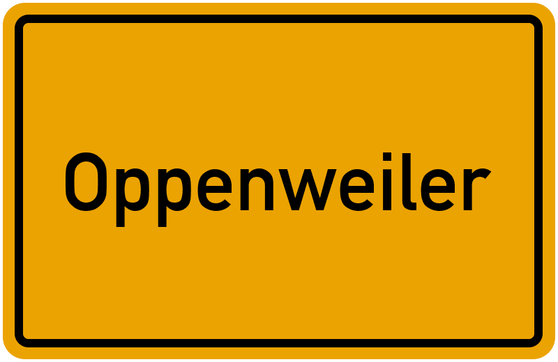 Ortsschild Oppenweiler