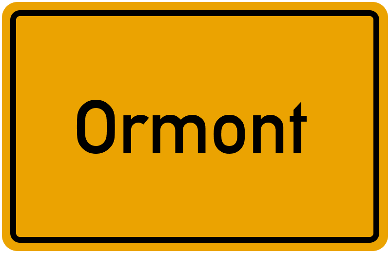 Ortsschild Ormont