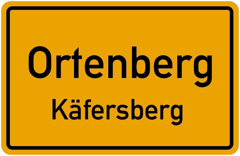 Ortsschild Ortenberg