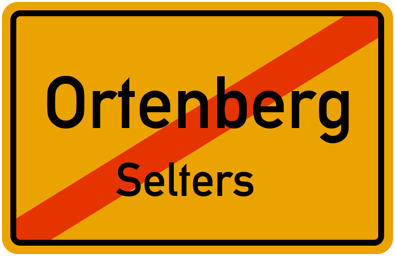 Ortsschild Ortenberg